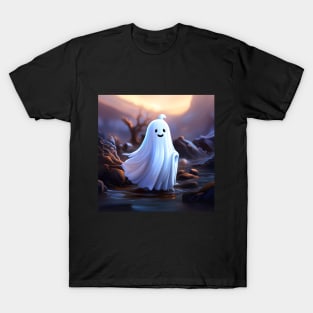 Cute White Ghost T-Shirt